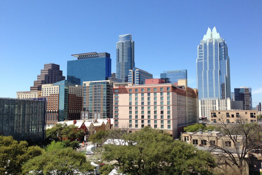 The skyline of Austin, Texas